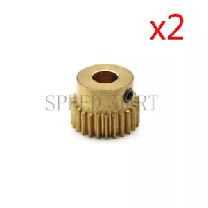 2 piezas 4 mm diámetro 22 dientes 5 mm ancho dientes módulo 0,5 motor metal latón rueda de engranajes - Imagen 1 de 5