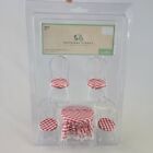 Miniature Red Gingham Soda Fountain White Table & 4 Chairs Doll House Furniture