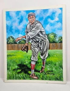 1983 Babe Ruth Original Painting by Joseph Catalano 9 x 11 New York Yankees I - Picture 1 of 7