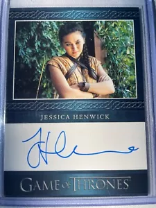 Game of Thrones Complete Series Volume 2 Jessica Henwick Blue Autograph Nymeria - Picture 1 of 2