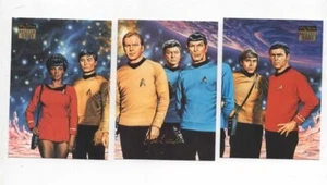 STAR TREK SkyBox Master Series II Crew Trip tych - Original Crew - Picture 1 of 2