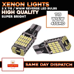 2x T15 W16W BAY15D 921 955 Reverse Super Bright White Led Car Light Bulbs 12v - Picture 1 of 1