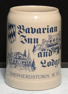 0,5 Liter Steingut Becher Bavarian Inn and Lodge Shepherdstown W. VA. - Bild 1 von 6