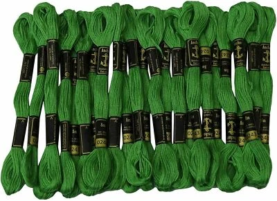 Anchor Stranded Cotton Threads Hand Embroidery Thread Cross Stitch Sewing Green - Image 1 of 4