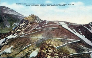 Tarjeta postal Switchbacks Pikes Peak Auto Highway 27129 sin publicar    - Imagen 1 de 2