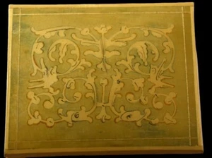 Vtg Handmade Small Lacquered Wooden Hinged Lid Jewelry Trinket Box 3" x 4" - Picture 1 of 11