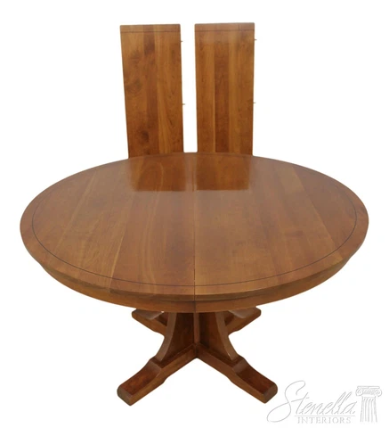 58226EC: STICKLEY Round 21st C. Collection Cherry Dining Room Table Cover