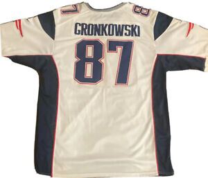 New England Patriots #87 ROB GRONKOWSKI 2XL Nike Jersey! Lightly Worn/STITCHED!