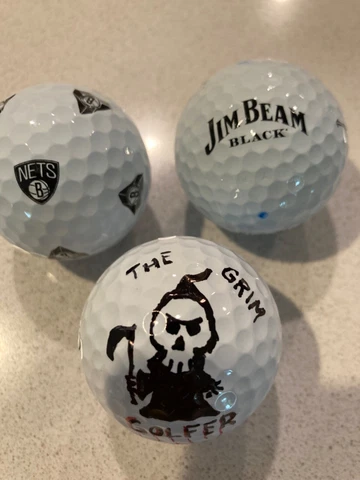 The Grim Golfer The Nets and Jim Beam Black novelty Vice golf ball Cover