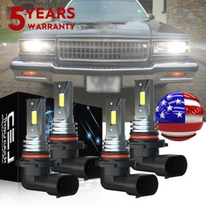 Faro LED bombillas altas y bajas para Chevrolet Caprice 1987-1990 6000K 9005 9006 - Imagen 1 de 16