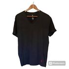 US Polo Accn.  T-Shirt schwarz V-Ausschnitt Herren Größe XL Basic T-Shirt klassisch