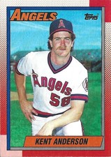 1990 Topps Kent Anderson California Angels #16