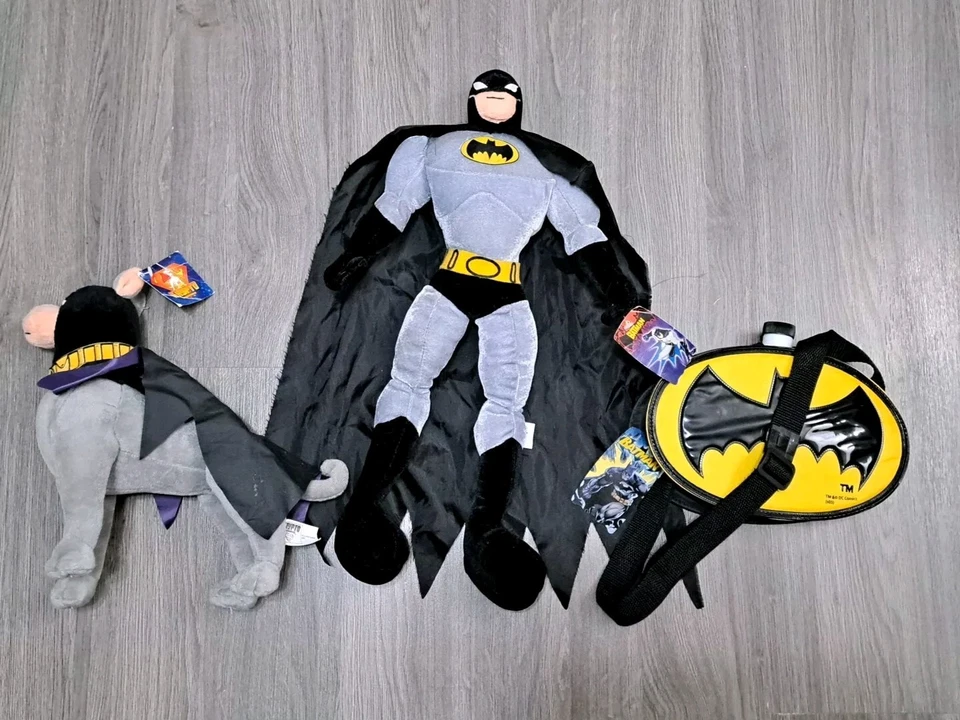 Batman La Serie Animada Vintage Batman Peluche Suave Lote Nickelodeon Nanco Años 90 Foto 1 de 4