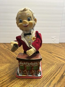 Vintage 1950s Rosko Japan Charlie Weaver Tin Bartender Battery Toy Part/Repair - Picture 1 of 8