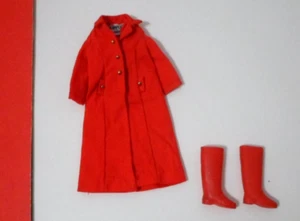 DE COLECCIÓN MATTEL SKIPPER #3478 LONG 'N SHORT OF IT 1971-72 ABRIGO ROJO BOTAS ROPA - Imagen 1 de 3
