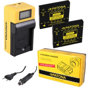 2x Patona Akku + Ladegerät Synchron LCD USB für Lumix DMC-FX78,DMC-FX80 - Bild 1 von 1