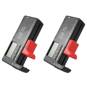 2 Pieces Digital LCD Universal Battery Tester (Model: BT - 168 PRO),3023 - Imagen 1 de 4