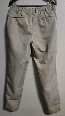 Incotex Chinolino Chino Straight Fit Pants Mens 34x32 Green  - Image 1 of 4