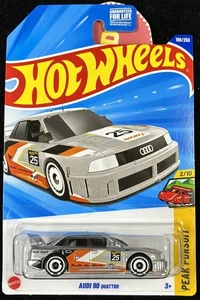 Spoiler K custodia Hot Wheels Audi 90 Quattro Silver #199 Peak Pursuit 2/10 2025 - Foto 1 di 6