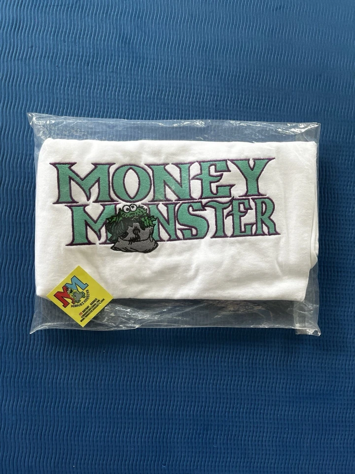 Camiseta Money Monster Oscar the Grouch Blanca Talla Grande en Embalaje Original Foto 1 de 3