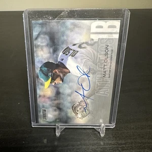 Stadium Club Matt Olson 2018 automático #SCA-MO Athletics - Imagen 1 de 2