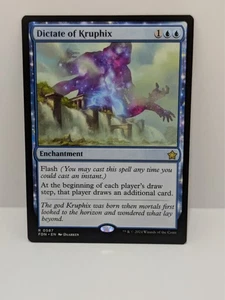 Foundations - Dictate of Kruphix - Blue - Enchantment - Rare - Fdn 587 - - Picture 1 of 2
