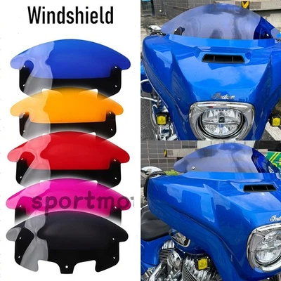 Flare 10" Windshield Screen For Indian Chieftain Roadmaster Dark Horse 2016-2025 - Image 1 of 4