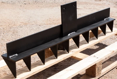 Roderechen, Baggerharke, Wurzelrechen 100cm Universalaufnahme für Mikrobagger - Bild 1 von 4