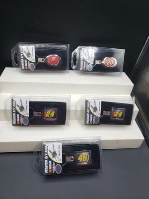 Lot of 5  WINCRAFT Nascar Swivel Base NASCAR Racing Team Key Chain Brand New - Image 1 of 4
