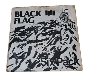 BLACK FLAG - SIX PACK 7" VIRUS 9 ALTERNATIVE TENTACLES 1982 VG - Picture 1 of 3