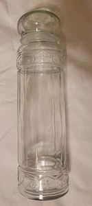 13" Tall Clear Glass Pasta Style Canister Jar w/ Airtight Lid Decorative - Picture 1 of 8
