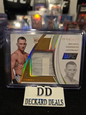 2021 Panini Immaculate UFC #SM-MCH Michael Chandler Standout Mem Gold /10 RC - Image 1 of 2