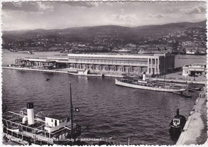 TRIESTE - STAZIONE MARITTIMA E PANORAMA - VIAGG. 1951 -89939- - Picture 1 of 1