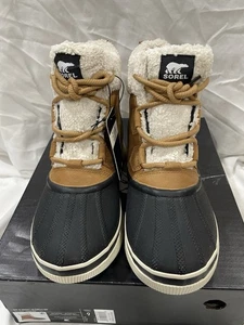 SOREL Women's Out N About lV Chillz Waterproof Boot, Size 9, Taffy Black - Picture 1 of 6
