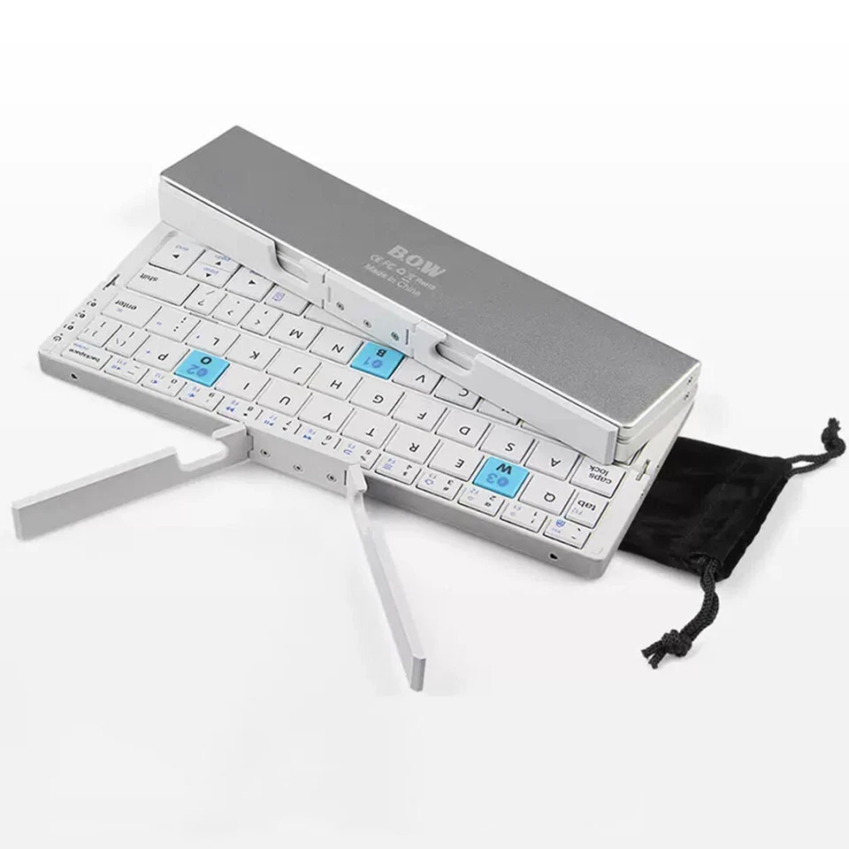 BOW HB199 Foldable Mini Bluetooth Keyboard For OPPO Find N3 N2 N HUAWEI Mate X5 - Image 1 of 4