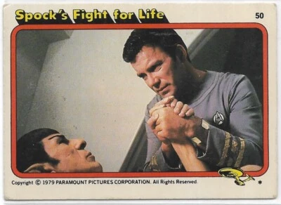 STAR TREK THE MOTION PICTURE 1979 Topps Trading Card #50 Spock's Fight For Life - Image 1 of 2