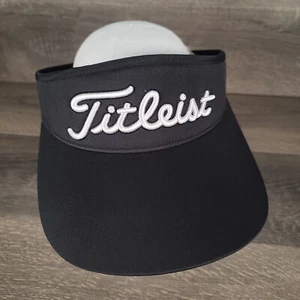 Titleist Women’s Sundrop Adjustable Golf Sun Visor in Black White Text NEW - Picture 1 of 6