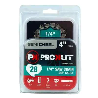 3 x PROKUT CHAINSAW CHAIN TO SUIT STIHL GTA26 36700000028 1/4 x 043 x 28DL - image 1 of 3