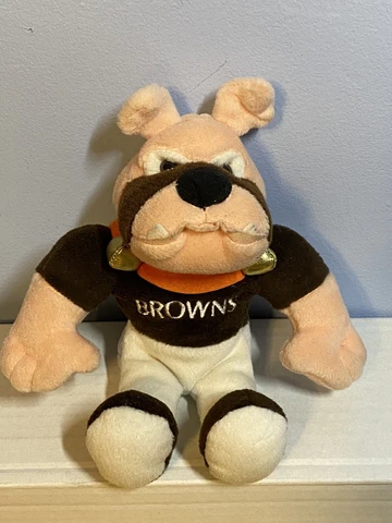 Vintage 1999 Cleveland Browns CVS Stuffins Team Mascot 6” Bean Plush Cover