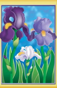 Enchanting Irises Garden Flag PR51623 - Picture 1 of 1