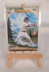 Brice Turang 2023 Topps X Bob Ross Easel Joy of Baseball #60 Parallel SSP - Picture 1 of 2
