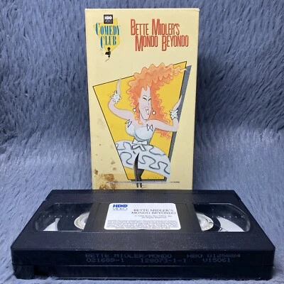 Bette Midler's Mondo Beyondo VHS Tape 1988 David Cale Bill Irwin Kipper Comedy - Image 1 of 4