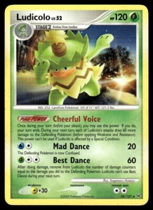 Pokemon TCG Platinum #34/127 Ludicolo MP - Picture 1 of 2