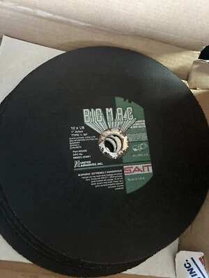 (4) Rodas de corte de serra de concreto asfalto para alvenaria United Abrasives 12” x 1/8” x 1” - Imagem 1 de 3