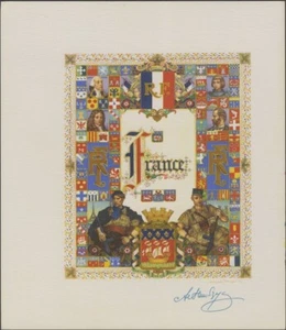 Arthur Szyk, 1949. Republic De France - Première Édition, Signée Lithographie - Picture 1 of 1