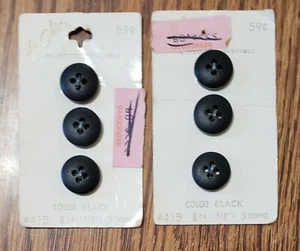 Bottoni vintage LeChic su scheda originale USA X2 - Foto 1 di 2