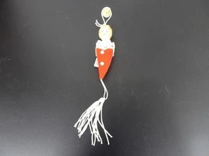 Vintage Kurt S. Adler 3" Porcelain Doll Christmas Ornament Red Hester w Tassel - Picture 1 of 6