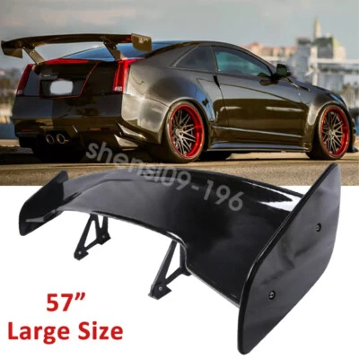57" Large Rear Trunk Spoiler Gloss Racing GT Wing For Cadillac CTS CTS-V Coupe — 第 1/4 张图片