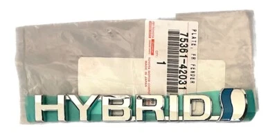 Placa de identificación híbrida guardabarros derecho híbrido Toyota Rav4 2015-2018 OEM 75361-42031 Foto 1 de 2