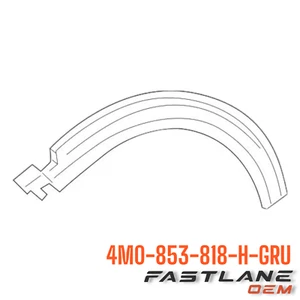 2020-2025 AUDI Q7/SQ7 RIGHT WHEEL OPENING MOLDING NEW OEM 4M0-853-818-H-GRU - Picture 1 of 8